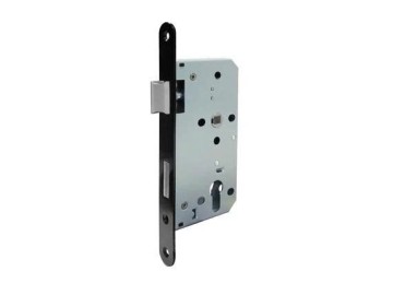 Thân khóa lưỡi gà và chốt chết Hafele E55/72A 911.25.100 - Màu đen